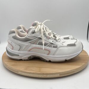 Vionic Women’s Classic Walker White Pink Size 8W Lace Up Walking Shoes